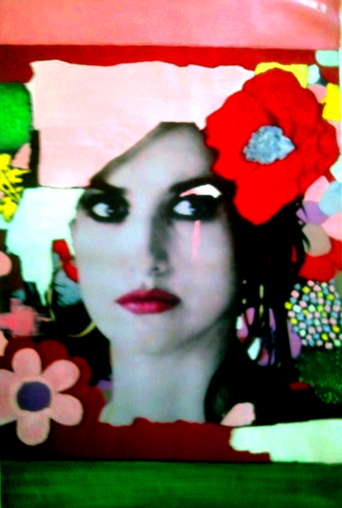 “FACE. Arabesque Cruz (homage to Lichtenstein through Almodovar)”, 2012 #00