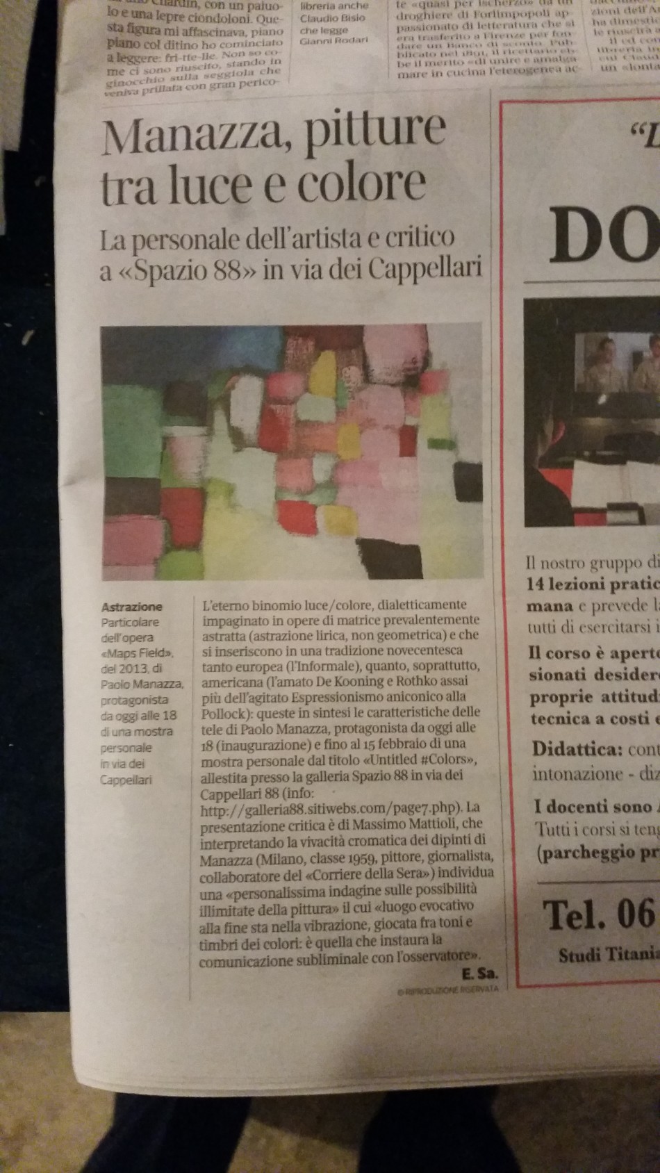 Corriere della Sera mostra a Roma - Paolo Manazza 
